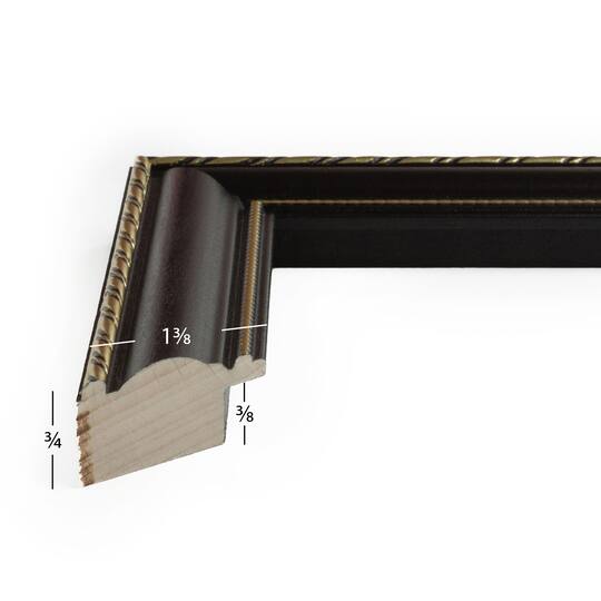 4 Pack Craig Frames Victoria Black & Gold Picture Frame with Mat